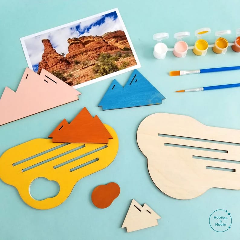 Mountain landscape paint kit