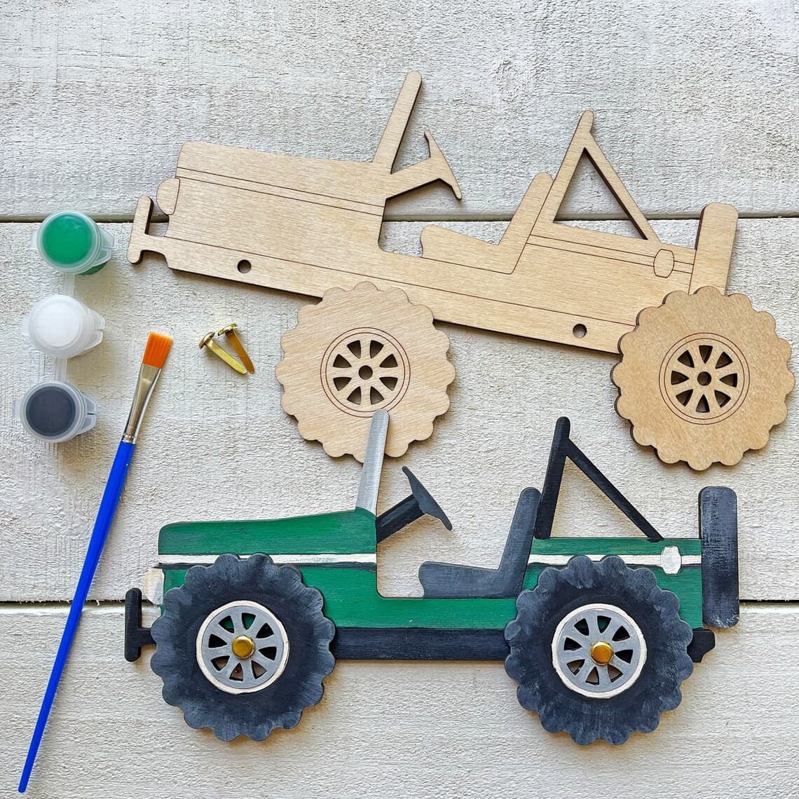 Jeep Wooden Painting Craft Kit