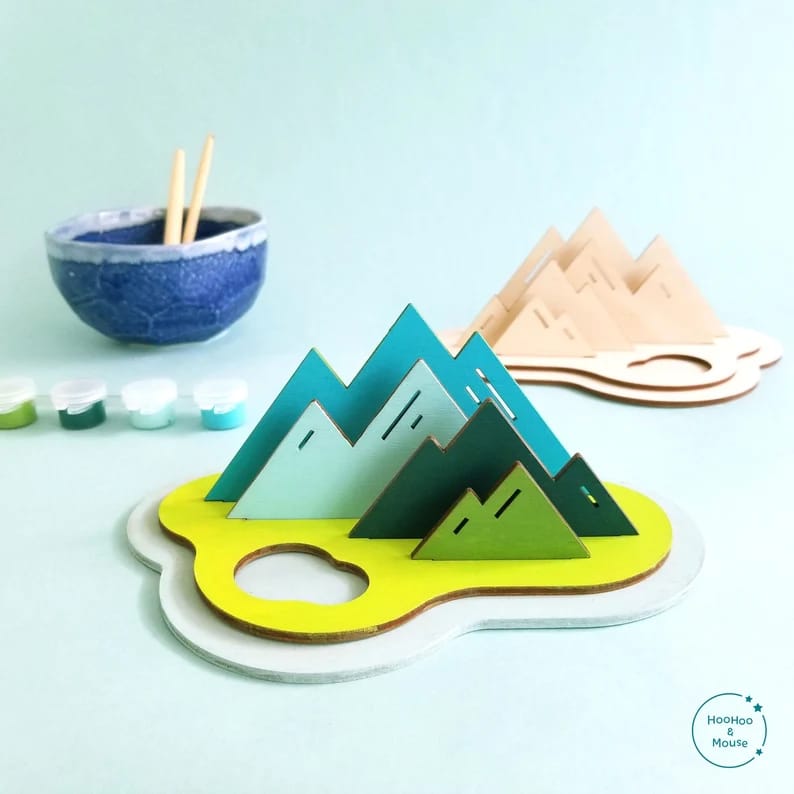 Mountain landscape paint kit