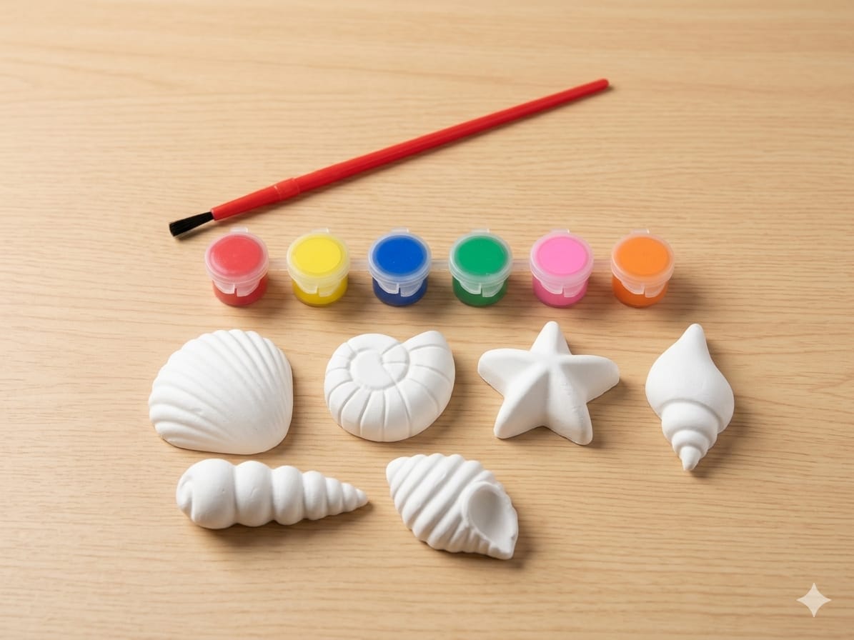 Kids Creative sea shell  Paint & Play Kit