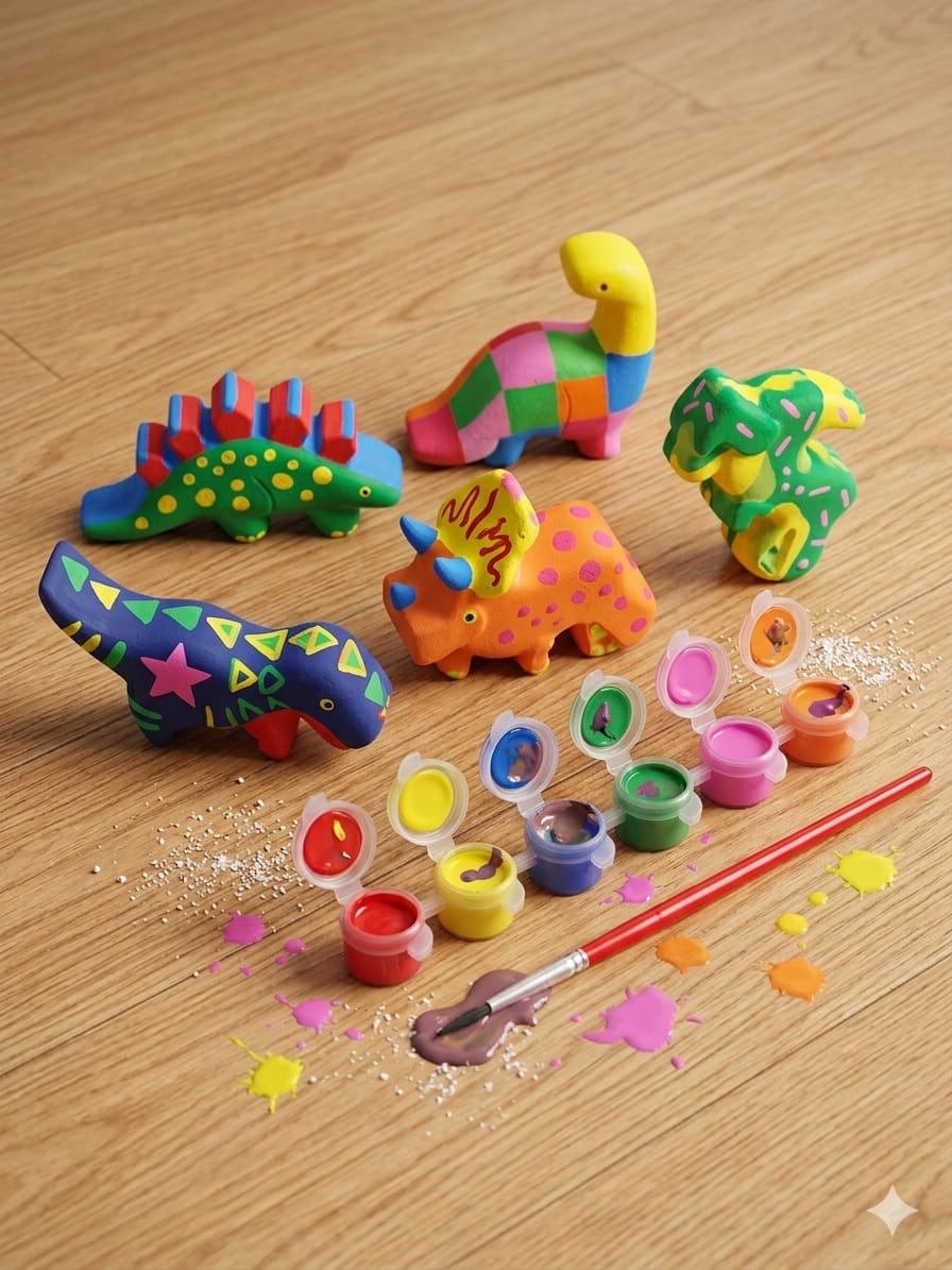 Kids Creative   dinosour Paint & Play Kit