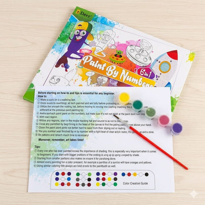 Paint By Numbers 6-in-1 Kit