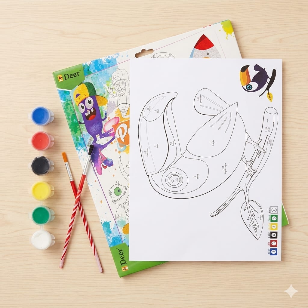 Paint By Numbers 6-in-1 Kit