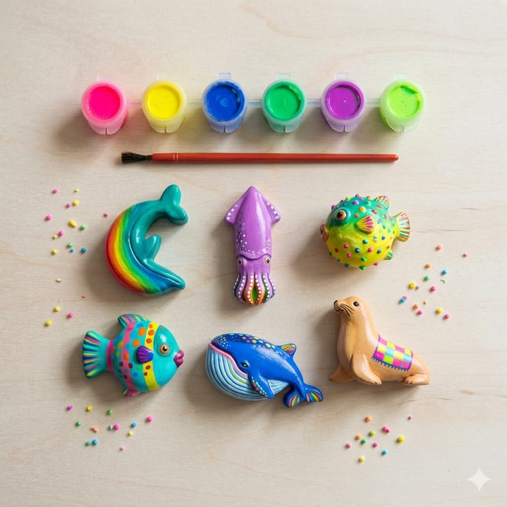 Kids Ocean Friends Paint Kit  Paint & Play Kit