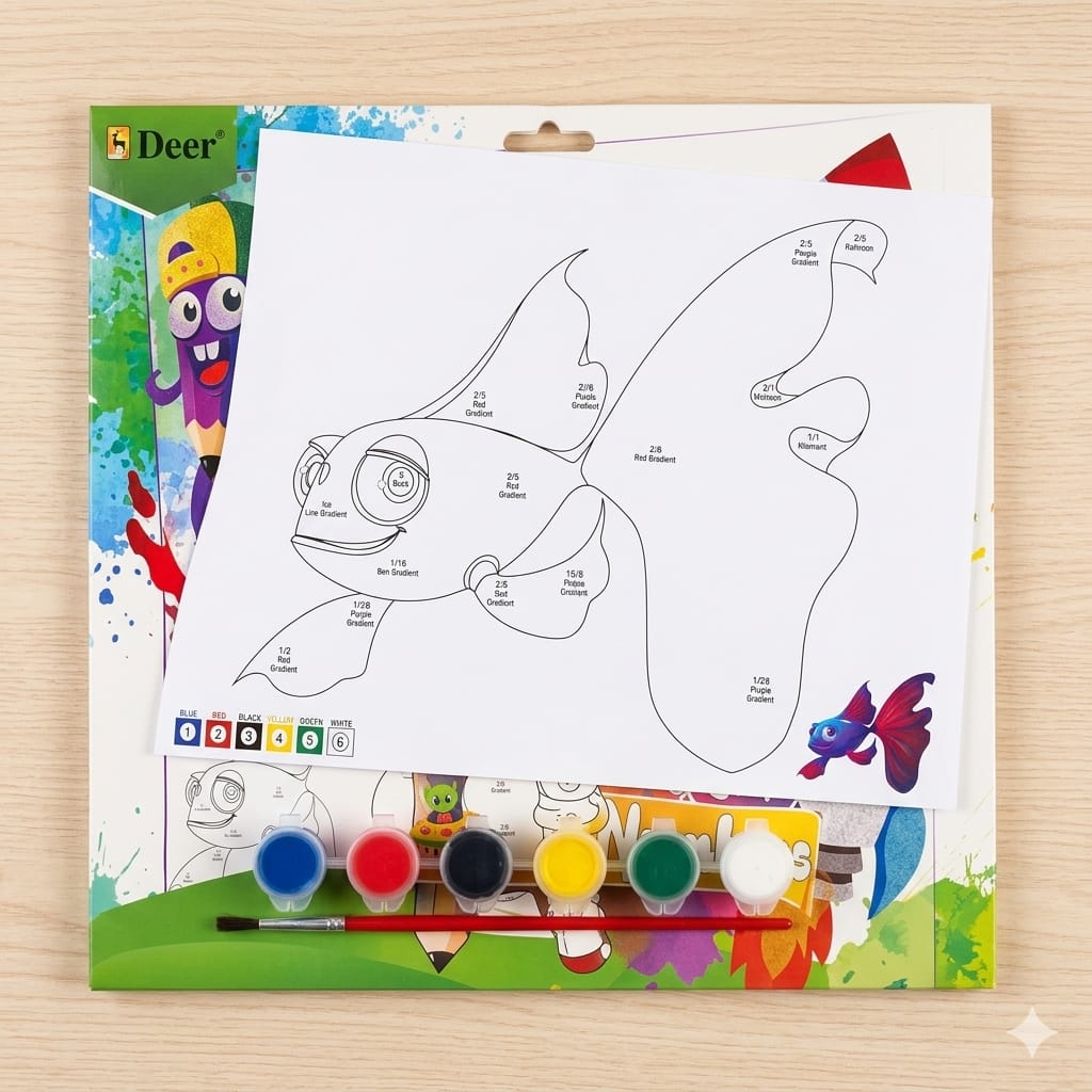 Paint By Numbers 6-in-1 Kit