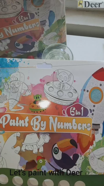 Paint By Numbers 6-in-1 Kit